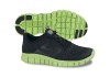 Nike Kids's NIKE FREE RUN 3 (GS) RUNNING SHOES 5 (BLACK/DARK GREY/ELECTRIC GREEN)