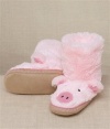 Hatley Kids Toddler Pig Slippers, Pink