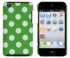 Green Polka Dot Embossed Hard Case for Apple iPod Touch 4, 4G (4th Generation)