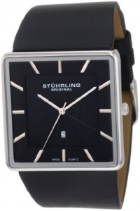 Stuhrling Original Men's 342.33151 Classic Ascot Saratoga Swiss Quartz Ultra Slim Date Black Leather Strap Watch Stuhrling Original Men's 342.33151 Classic Ascot Saratoga Swiss Quartz Ultra Slim Date Black Leather Strap Watch