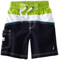 Nautica Sportswear Kids Boys 2-7 Colorblock Swim Trunk, Sport Navy, Medium Nautica Sportswear Kids Boys 2-7 Colorblock Swim Trunk, Sport Navy, Medium