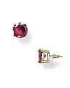 A classic look from kate spade new york -- handcrafted, faceted stone earrings in a 12 Kt. gold plated princess setting.