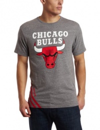 NBA Men's Chicago Bulls Originals Court Series Big Stripes Tri-Blend Short Sleeve Jersey Tee (Grey Heathered, Small) NBA Men's Chicago Bulls Originals Court Series Big Stripes Tri-Blend Short Sleeve Jersey Tee (Grey Heathered, Small)