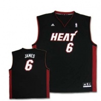 NBA Miami Heat LeBron James Road Replica Youth Jersey (Black, Large) NBA Miami Heat LeBron James Road Replica Youth Jersey (Black, Large)