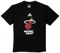 NBA Miami Heat Youth 8-20 Short Sleeve T-Shirt Team Logo, Large, Black