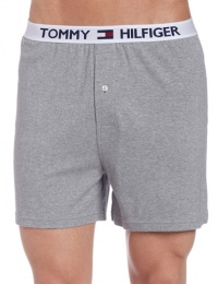 Tommy Hilfiger Men's Athletic Knit Boxer, Grey Heather, Large Tommy Hilfiger Men's Athletic Knit Boxer, Grey Heather, Large