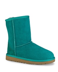 The basic boot in twin-faced sheepskin offers incredible warmth, and they're cozy enough to be worn without socks. The basic boot in twin-faced sheepskin offers incredible warmth, and they're cozy enough to be worn without socks.
