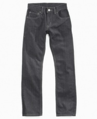 What's the skinny on new denim styles? These slim-fit jeans from Levi's are! A cool fade and a cooler fit. What's the skinny on new denim styles? These slim-fit jeans from Levi's are! A cool fade and a cooler fit.