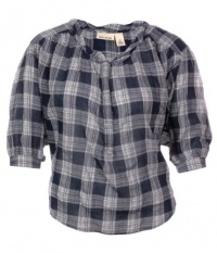 DKNY Jeans Women's Dolman Sleeve Plaid Shirt DKNY Jeans Women's Dolman Sleeve Plaid Shirt
