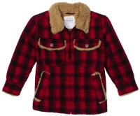 Levi's Boys 2-7 Brushed Plaid Jacket, Ruby Red, 6 Levi's Boys 2-7 Brushed Plaid Jacket, Ruby Red, 6