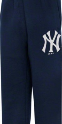 New York Yankees Kids 4-7 adidas Navy Fleece Pants New York Yankees Kids 4-7 adidas Navy Fleece Pants