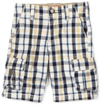 Levi's Boys 2-7 Toddler Cargo Short, Blue And White Plaid, 3T Levi's Boys 2-7 Toddler Cargo Short, Blue And White Plaid, 3T