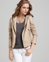 Laundry By Shelli Segal Dolce Leather Hooded Jacket