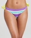 In bold stripes and bright colors, the Splendid Cabrillo bikini adds a playfully preppy touch to the poolside.