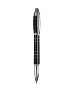 Diamond-cut lines across the easy-to-grip rubber-like surface add a futuristic touch to this exceptional pen, featuring signature Montblanc details like the embossed brand name and a platinum-plated clip.