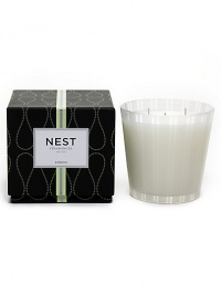 Flowering Bamboo is mingled with a variety of white florals, sparking citrus, and fresh green accords. Approximate burn time is 100 hours. 22.7 oz. Flowering Bamboo is mingled with a variety of white florals, sparking citrus, and fresh green accords. Approximate burn time is 100 hours. 22.7 oz.