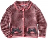 Hartstrings Girls 2-6X Toddler Sweater Jacket, Pink Plaid, 2T