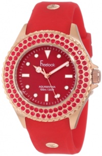 Freelook Women's HA9036RG-2C Red Band & Dial Rose Gold Case Red Swarovski Bezel Watch Freelook Women's HA9036RG-2C Red Band & Dial Rose Gold Case Red Swarovski Bezel Watch