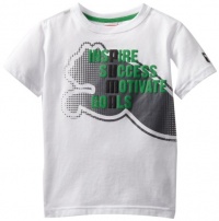 Puma - Kids Boys 2-7 Lit Success Tee, White, 6 Puma - Kids Boys 2-7 Lit Success Tee, White, 6