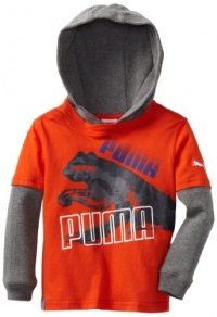 Puma - Kids Boys 2-7 Toddler Pixel Slider Tee, Orange, 4T Puma - Kids Boys 2-7 Toddler Pixel Slider Tee, Orange, 4T