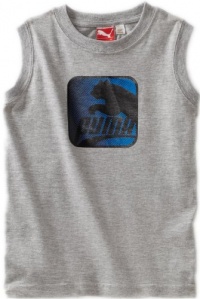 Puma - Kids Boys 2-7 Toddler Puma Muscle Tee, Grey, 2T Puma - Kids Boys 2-7 Toddler Puma Muscle Tee, Grey, 2T