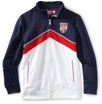 Puma - Kids Boys 2-7 USA Team Jacket, Blue, 6 Puma - Kids Boys 2-7 USA Team Jacket, Blue, 6