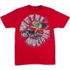 Metal Mulisha Trick Youth Boys Short-Sleeve Fashion T-Shirt/Tee - Red / Large