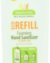 BabyGanics Alchohol Free Foaming Hand Sanitizer Refill, 16-Fluid Ounce Bottle