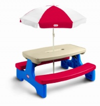 Little Tikes Easy Store Large Picnic Table with Umbrella Little Tikes Easy Store Large Picnic Table with Umbrella