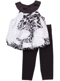 Rare Editions Baby-girls Newborn Chiffon Cheetah Print Legging Set, Black/White, 9 Months Rare Editions Baby-girls Newborn Chiffon Cheetah Print Legging Set, Black/White, 9 Months