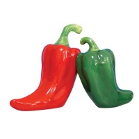 Westland Giftware Mwah Magnetic Chili Peppers Salt and Pepper Shaker Set, 3-1/2-Inch Westland Giftware Mwah Magnetic Chili Peppers Salt and Pepper Shaker Set, 3-1/2-Inch