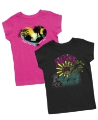 She can soak up the sun or relax under the shade of her favorite tree in one of these graphic tees from Nike. She can soak up the sun or relax under the shade of her favorite tree in one of these graphic tees from Nike.