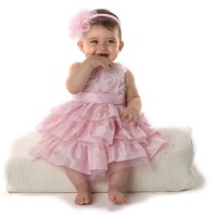 Mud Pie Baby Girl Pink Silk Dress Mud Pie Baby Girl Pink Silk Dress
