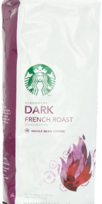 Starbucks Whole Bean Coffee, French Roast, 16-Ounce Bags (Pack of 2) Starbucks Whole Bean Coffee, French Roast, 16-Ounce Bags (Pack of 2)
