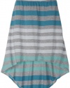 Roxy Kids Girls 7-16 Rainbow Skirt, Caribbean Stripe, Medium