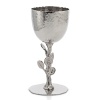 Nature-inspired, Michael Aram's Botanical Leaf collection calls to mind the leaves and twisting branches of eucalyptus and seagrape. Artfully designed, this Kiddush cup makes an eye-catching centerpiece at seders or Friday night dinners.