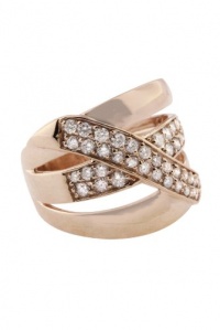 Effy Jewlery Moderna Rose Gold Diamond Ring, .93 TCW Ring size 7 Effy Jewlery Moderna Rose Gold Diamond Ring, .93 TCW Ring size 7