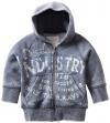 Diesel Baby-Boys Infant Sonkyb Washed Zip Hoodie, Navy, 24 Months