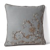 The detailed floral embroidery on this Lauren Ralph Lauren decorative pillow brings heirloom luxury to your decor.
