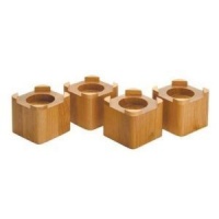 Wood Bed Lifters (Honey Oak) (4.5D x 4.5W x 4H) Wood Bed Lifters (Honey Oak) (4.5D x 4.5W x 4H)