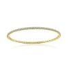 Sterling Silver Simulated Diamond Bangle-2.25ct
