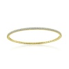 Sterling Silver Simulated Diamond Bangle-2.25ct