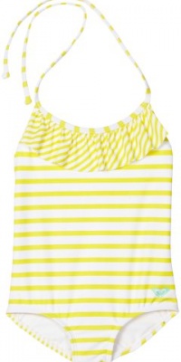 Roxy Kids Girls 2-6X Teenie Wahine Ruffle Set, Yellow/White, 4 Roxy Kids Girls 2-6X Teenie Wahine Ruffle Set, Yellow/White, 4