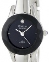 Armitron Women's 752433BLK NOW Diamond Accented Silver-Tone Bangle Dress Watch