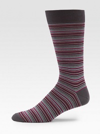 EXCLUSIVELY OURS. Add subtle splashes of color to your solid suiting, with these playful yet polished cotton-blend socks.Mid-calf height80% cotton/20% nylonMachine washMade in Italy EXCLUSIVELY OURS. Add subtle splashes of color to your solid suiting, with these playful yet polished cotton-blend socks.Mid-calf height80% cotton/20% nylonMachine washMade in Italy