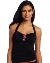 Ocean Avenue Women's Razzle Dazzle Bandeaukini Top