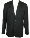 Kenneth Cole Reaction Mens Black Front Runner 2 Button Blazer XL