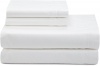 Calvin Klein White Label Double Stitch Sateen King Sheet Set, White