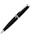 Jorg Gray Ballpoint Pen with Swarovski Crystal Bow Accent - Black Lacquer Finish