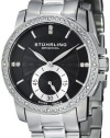 Stuhrling Original Women's 412.12111 Symphony Regent Duchess Swiss Quartz Swarovski Crystal Black Dial Watch